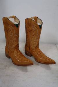 lot 181 image: Red Diamond golden brown color boots, size 7