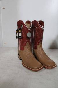 lot 694 image: Twinstone red and tan color boots size 10