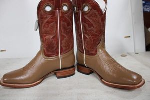 lot 707 image: Twinstone red and tan color boots size 7