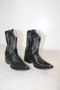 lot 589 image: Kids Herrera black color croc boots size 18