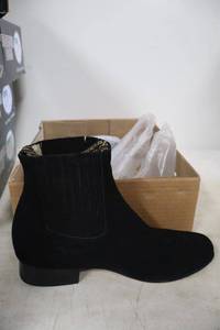 lot 874 image: Twinstone velvety short boots, black color, size 9.5