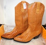 NEW Max Leather Mandarina Crocodile boots, Men's  size 10EE