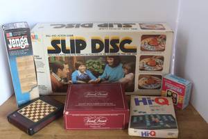 lot 16 image: Collection of vintage games see pictures for details