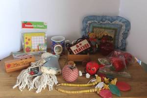 lot 33 image: collection of teacher appreciation gifts
