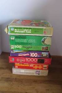 lot 41 image: vintage puzzles,