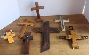 lot 60 image: collection of decorative  crosses