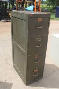 lot 68 image: Wood filing cabinet