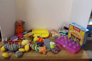lot 89 image: Lot of previously loved baby toys