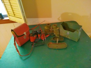 lot 106 image: vintage binocular sets
