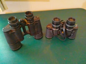 lot 107 image: vintage binocular sets