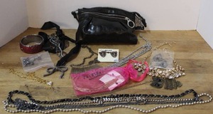 lot 110 image: varied lot of mixed  jewelry for parts
