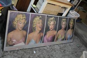 lot 156 image: framed print depicts iconic photographs of Marilyn Monroe