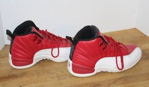 lot 216 image: Nike Air Jordan 12 Retro Gym Red sneakers size 8