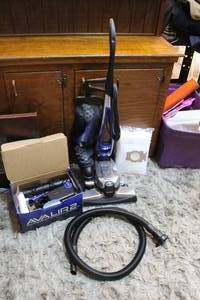 lot 227 image: Kirby Avalir 2 vacuum cleaner home cleaning system (only used a few times) comes with bags and all attachments most attachments unused