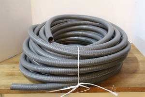 lot 235 image: gray flexible conduit or tubing, commonly used for protecting electrical wiring 34