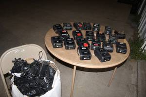lot 259 image: Brother label printers with power adapters
