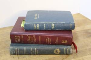 lot 266 image: vintage Bibles.