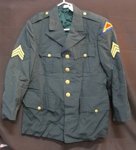 lot 298 image: vintage U.S. Army Green Uniform Dress Jacket