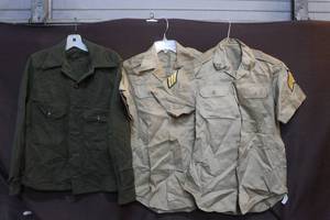 lot 300 image: vintage U.S. Army shirts