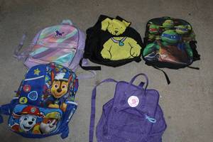 lot 124 image: Backpacks