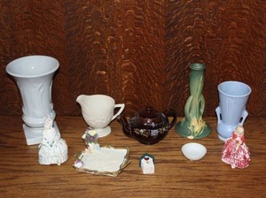 lot 136 image: Mix of vases and more see pictures for details