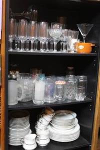 lot 162 image: Shelfs full of dishes and China