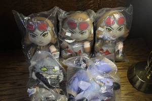 lot 176 image: collectible plush toys, featuring the Kidrobot Magic The Gathering Chandra Phunny Plush and more see pictures for details
