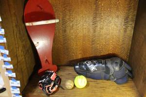 lot 197 image: youth baseball glove knee pads and more see pictures