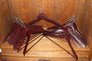 lot 204 image: Wood hangers