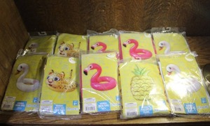 lot 270 image: lot of packaged Intex Animal Split Ring pool floats