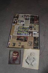 lot 346 image: Collage of newspaper clippings see pictures and 2 older pictures