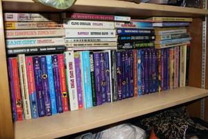 lot 372 image: Shelf of books see pictures for titles