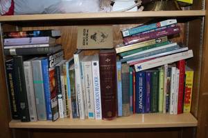 lot 390 image: Shelf of books see pictures for titles
