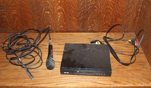 lot 416 image: DVD player  microphone see pictures for details