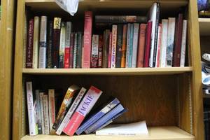 lot 437 image: Shelfs of books see pictures for titles