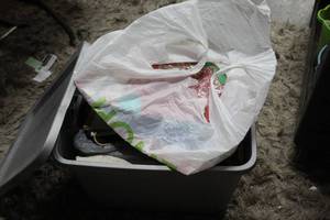 lot 447 image: Tote full holiday items