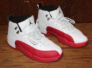 lot 392 image: pair of the iconic Air Jordan 12 Retro Cherry size 8.5 US