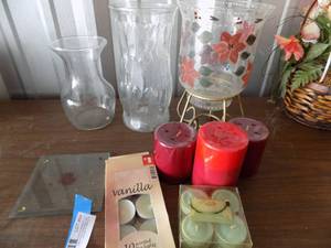 lot 64 image: Candles and holders