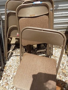 lot 97 image: Samsonite metal chairs x 4