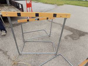 lot 150 image: Hurdles x 2 and 1 that is broken