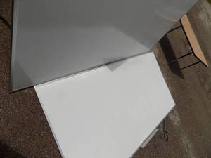 lot 168 image: 2 white U-line write on boards  4 X 8