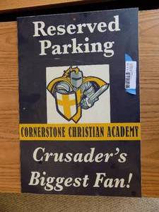 lot 198 image: Reserved Parking sign CCA- Biggest Fan