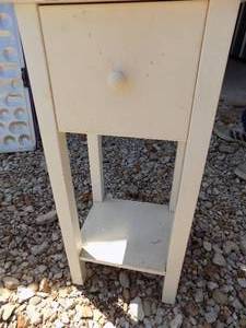 lot 217 image: Fern stand with drawer 12 x 12 x 30