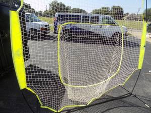 lot 268 image: Athletic works 7x7 high pitch training net for baseball