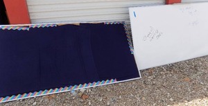 lot 279 image: white board and cork board 4 x 8
