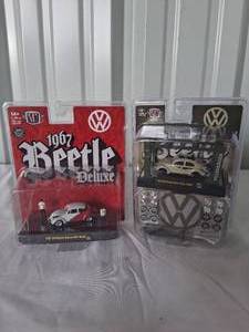 lot 22 image: Selection of 2 M2 Machines VW Beetles 164 Scale Diecast Cars--NIP