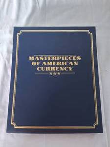 lot 32 image: Danbury Mint Masterpieces of American Currency Album with 25 Replica Notes---See pics