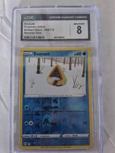 lot 38 image: CGC Grade 8 Snorunt 2022 Pokemon Card