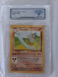 lot 40 image: DSG Grade 8 Marowak 1999 Pokemon Card