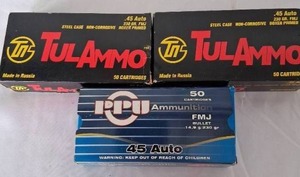 lot 61 image: 3 Boxes of 45 Auto Ammo